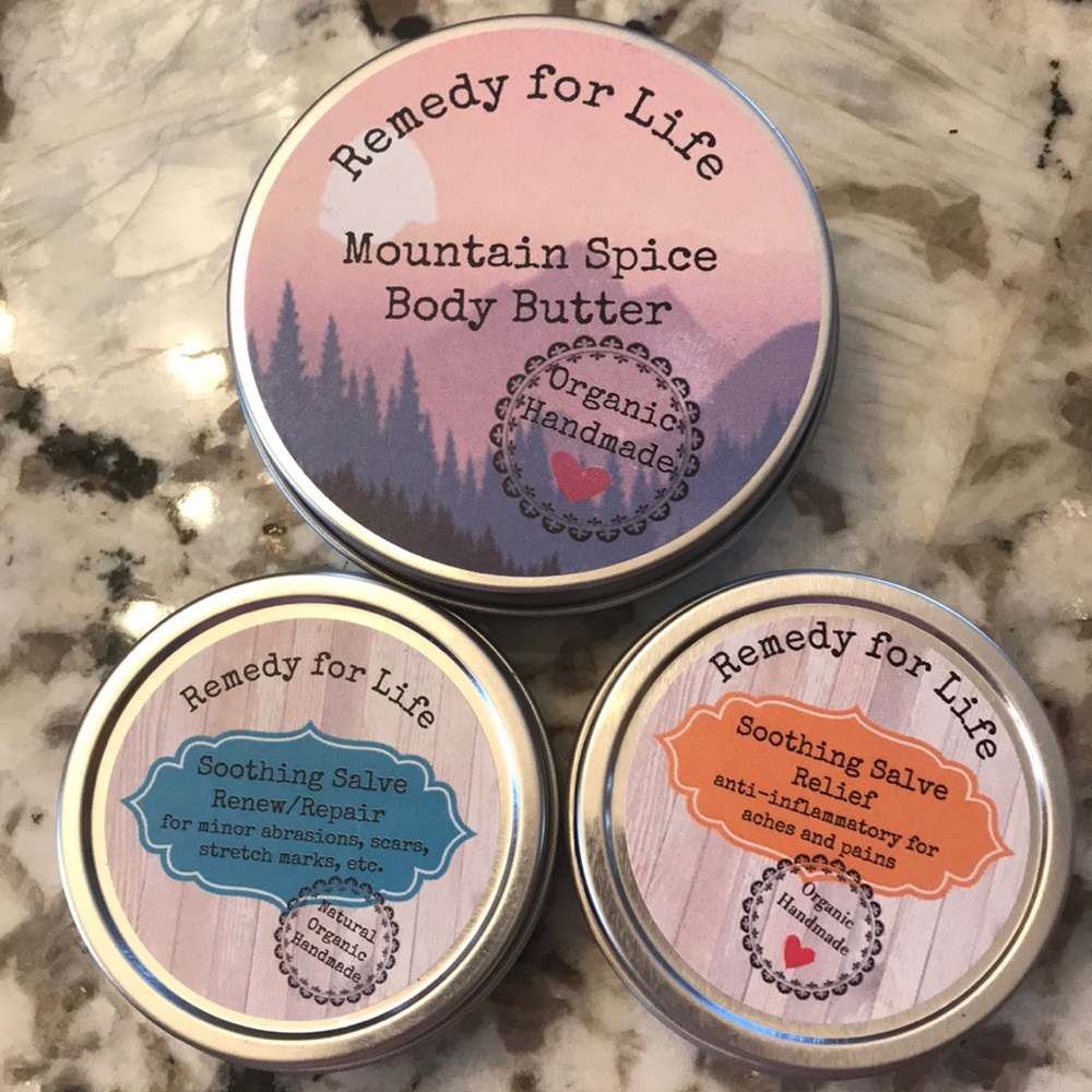 Organic body butter and Salve bundle